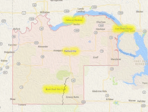 stylized-map-of-mckenzie-county-map